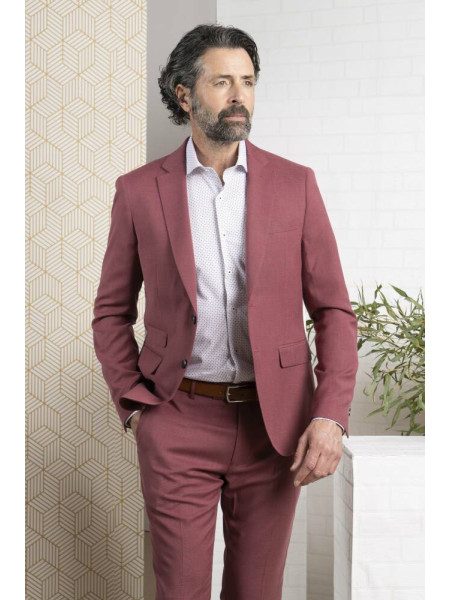 TRAJE SLIM FIL A FIL FRAMBUESA