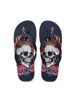 CHANCLA SKULL NAVY