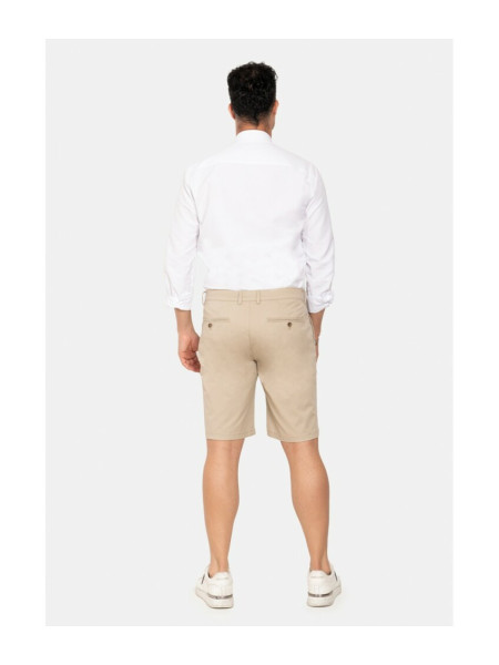 BERMUDA LISA CORTE CHINO BEIGE