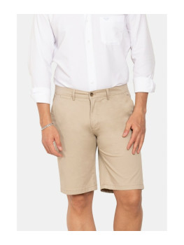 BERMUDA LISA CORTE CHINO BEIGE