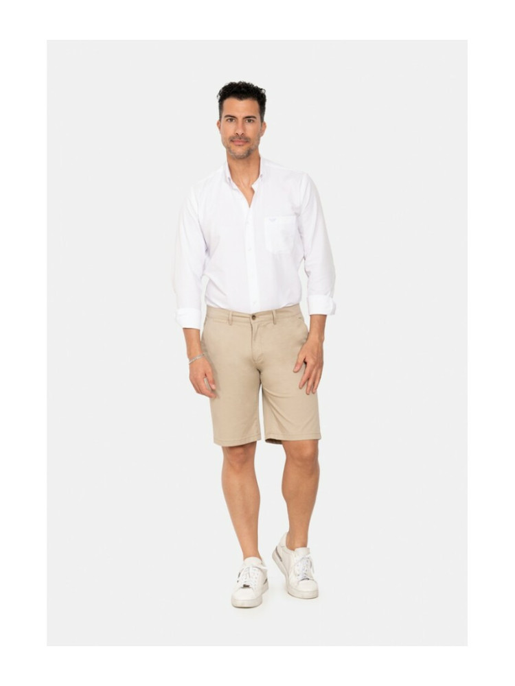BERMUDA LISA CORTE CHINO BEIGE