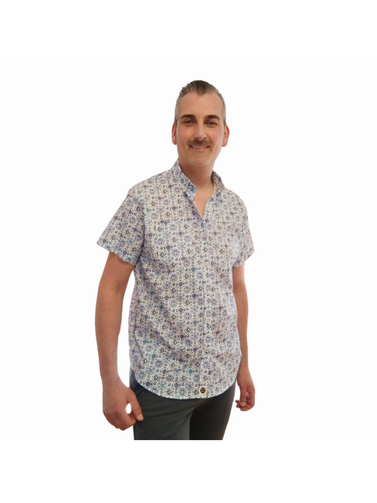 CAMISA ESTAMPADO AZUL