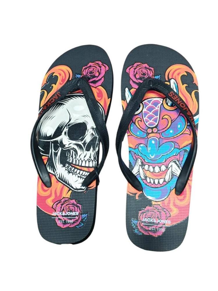 CHANCLA SKULL BLACK 2.0