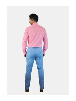 PANTALON FALSO LISO CELESTE 2