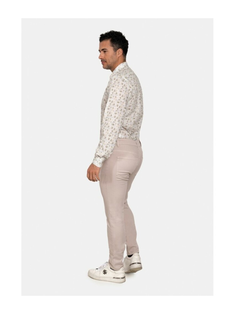 PANTALON 5 BOLSILLOS SLIM BEIGE