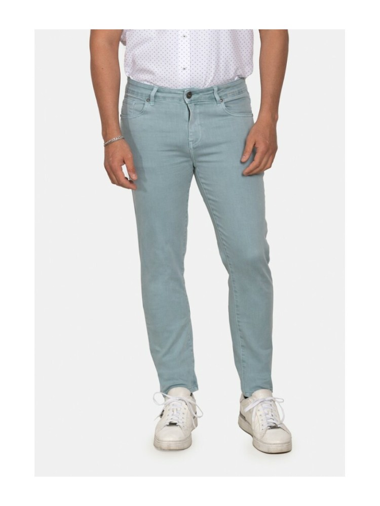 PANTALON 5 BOLSILLOS SLIM VERDE