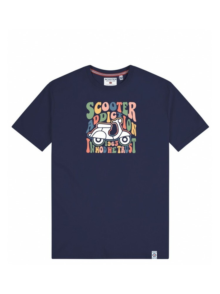 CAMISETA SCOOTER "FRAME" MARINO