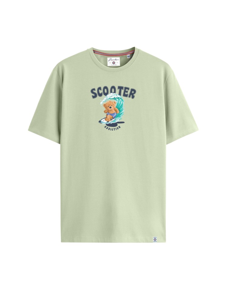 CAMISETA SCOOTER OSOSURF KAKHY CLARO