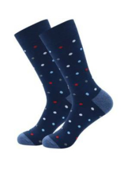 CALCETIN AZUL LUNARES MULTICOLOR