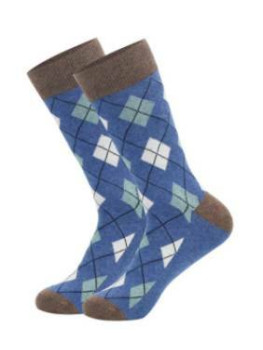 CALCETIN ROMBO AZULÓN