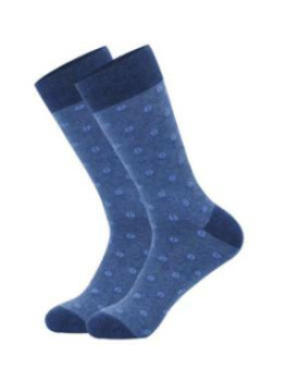 CALCETIN FALSO LISO AZUL