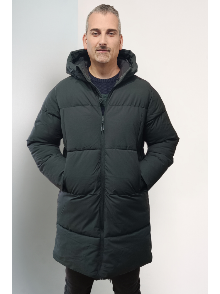 PARKA LARGA VERDE OSCURO