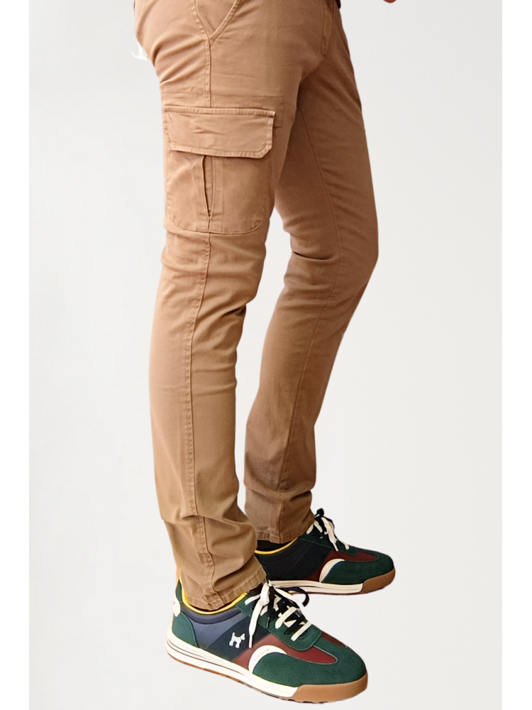 PANTALON CARGO CAMEL