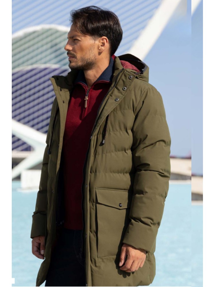 PARKA "SELLA" VERDE ACOLCHADA