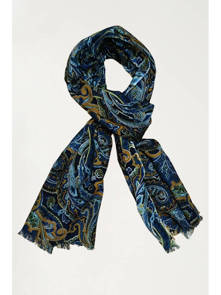 FOULARD CASHMERE AZUL