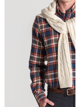 CAMISA CUADROS TEJA VIELLA 2