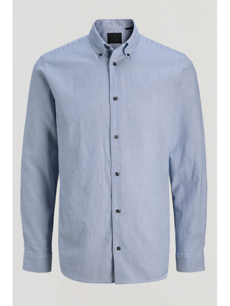 CAMISA RAYA CELESTE OXFORD