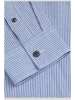 CAMISA RAYA CELESTE OXFORD 2
