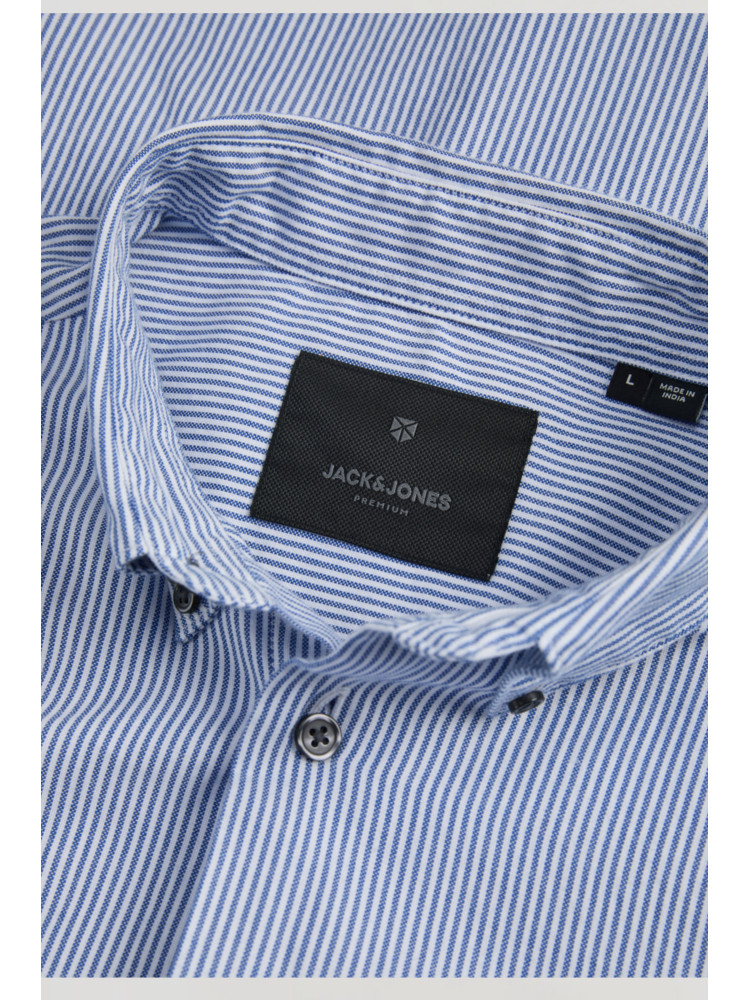CAMISA RAYA CELESTE OXFORD