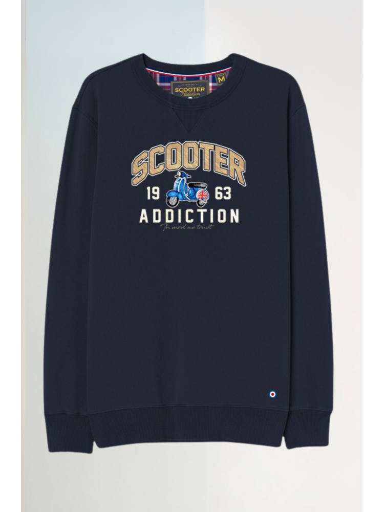 SUDADERA SCOOTER MARINO