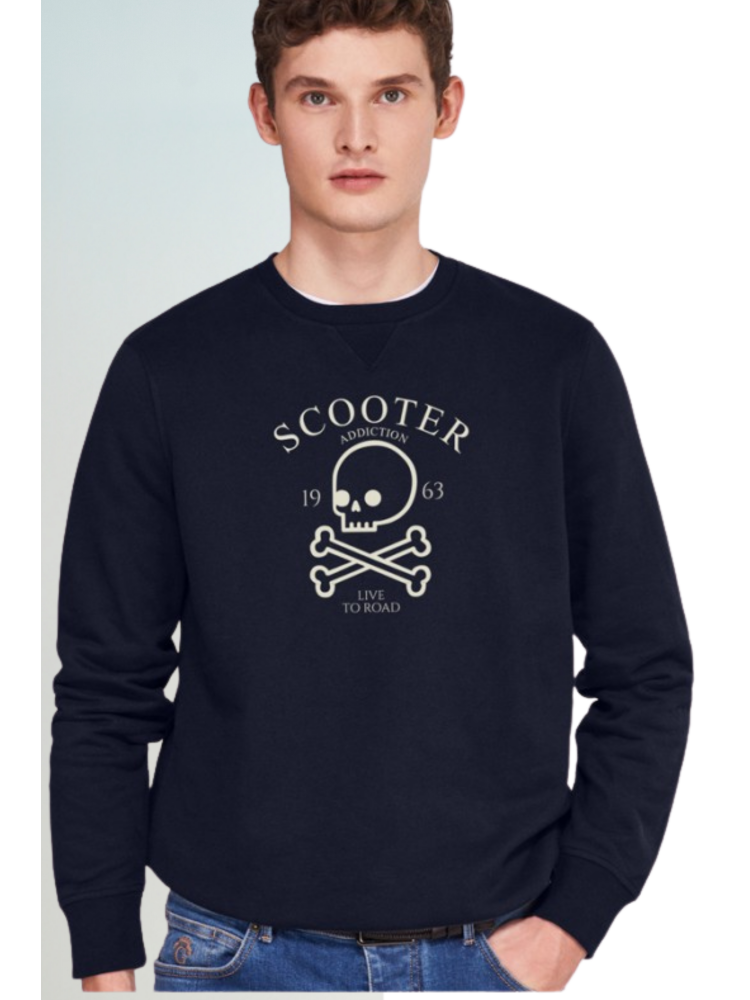 SUDADERA SCOOTER MARINO CALAVERA