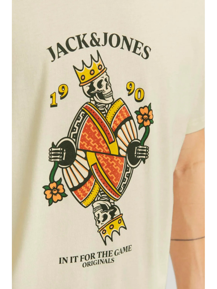 CAMISETA TOMY SKULL JACK JONES VAINILLA