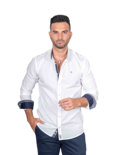 CAMISA BLANCA SLIM CODERAS