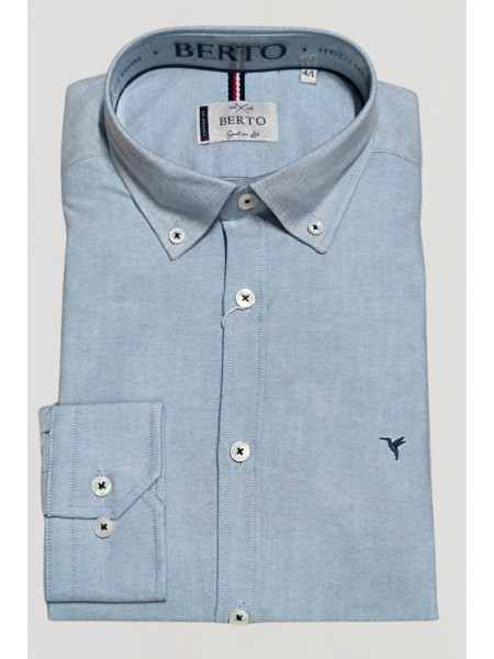 CAMISA OXFORD AZUL