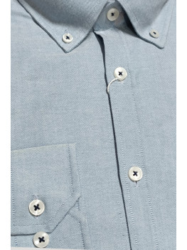 CAMISA OXFORD AZUL 2