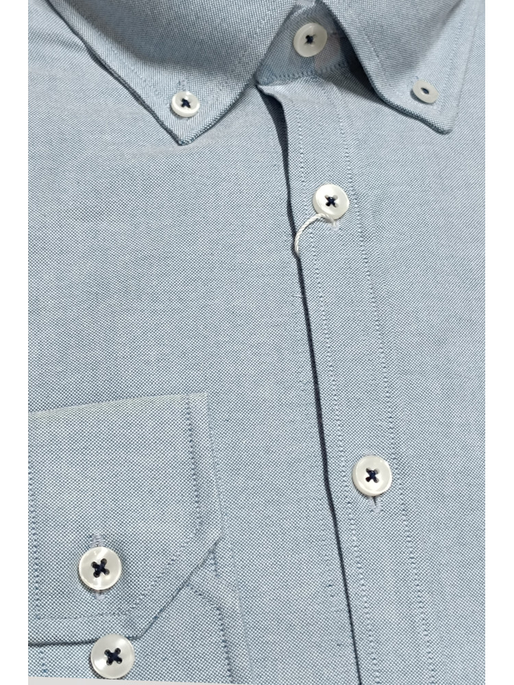 CAMISA OXFORD AZUL