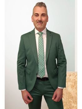 TRAJE SLIM HIPERFLEX VERDE OLIVA