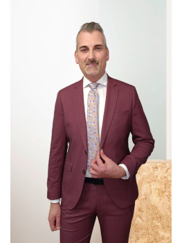 TRAJE SLIM FIT GRANATE 2