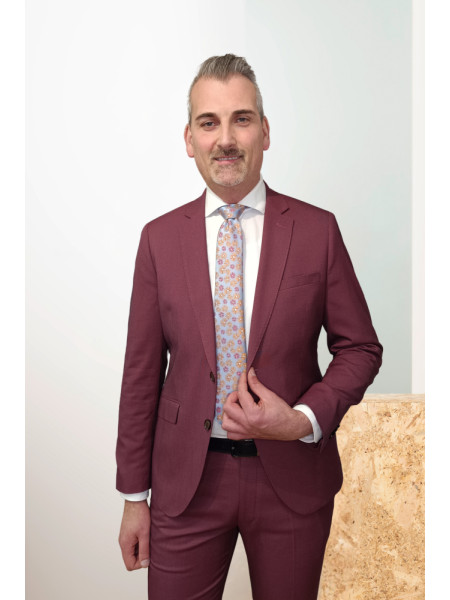 TRAJE SLIM FIT GRANATE