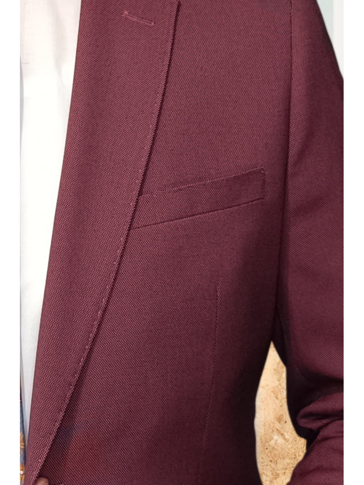 TRAJE SLIM FIT GRANATE