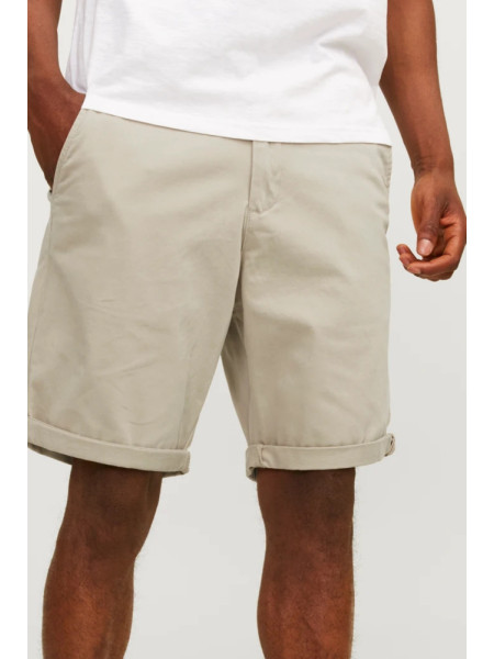 BERMUDA CORTE CHINO BEIGE