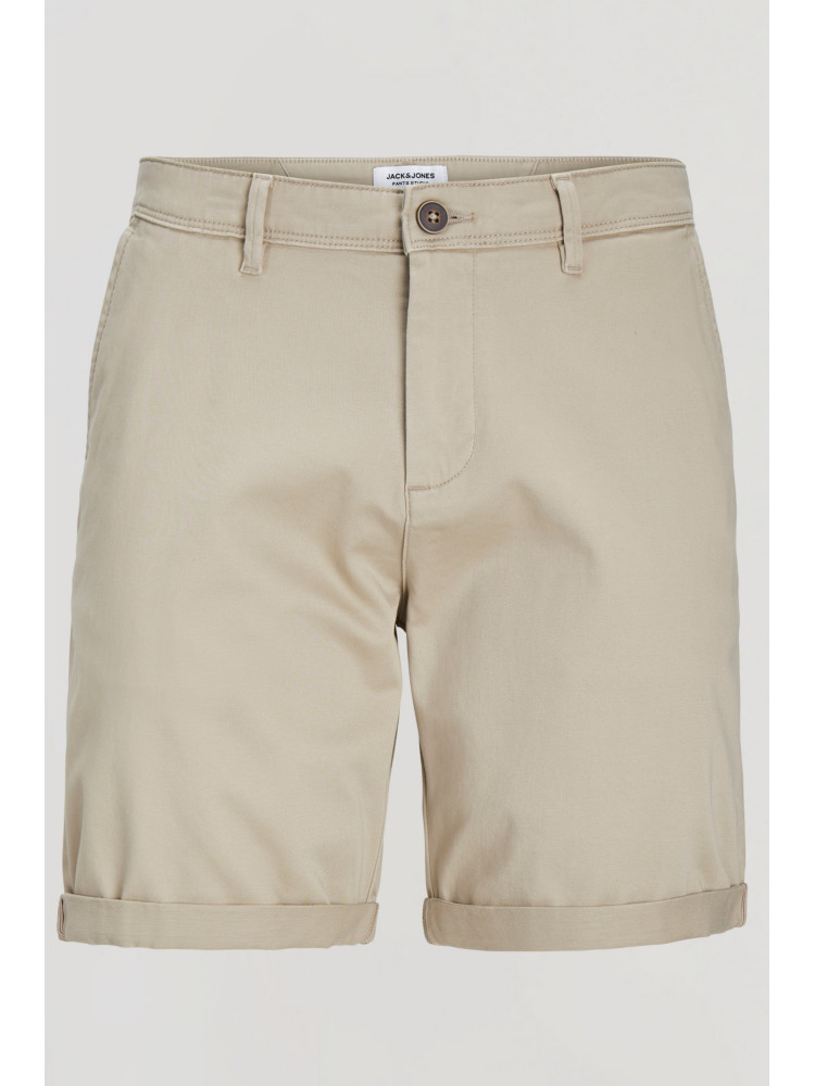 BERMUDA CORTE CHINO BEIGE