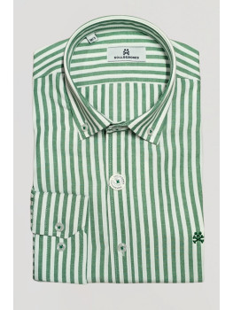 CAMISA OXFORD RAYA VERDE