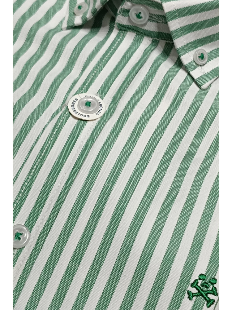 CAMISA OXFORD RAYA VERDE