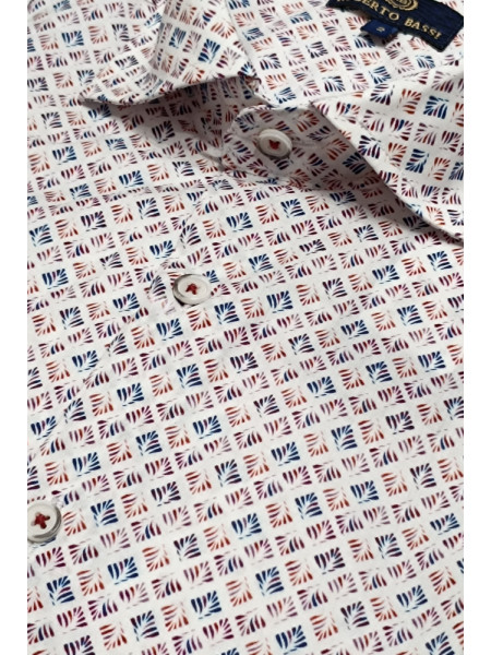 CAMISA ESTAMPADO GRANATE