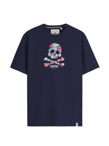 CAMISETA SCOOTER SKULL FLOWERS