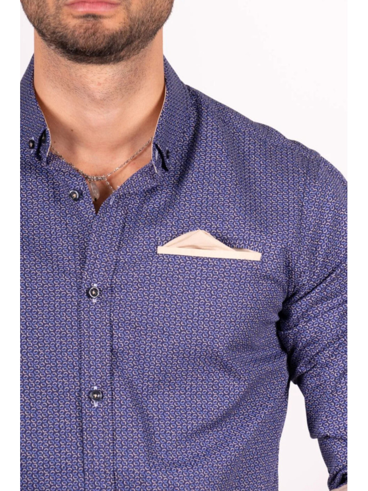 CAMISA AZUL DIBUJO CAMEL
