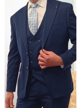 TRAJE AZUL CON CHALECO 2