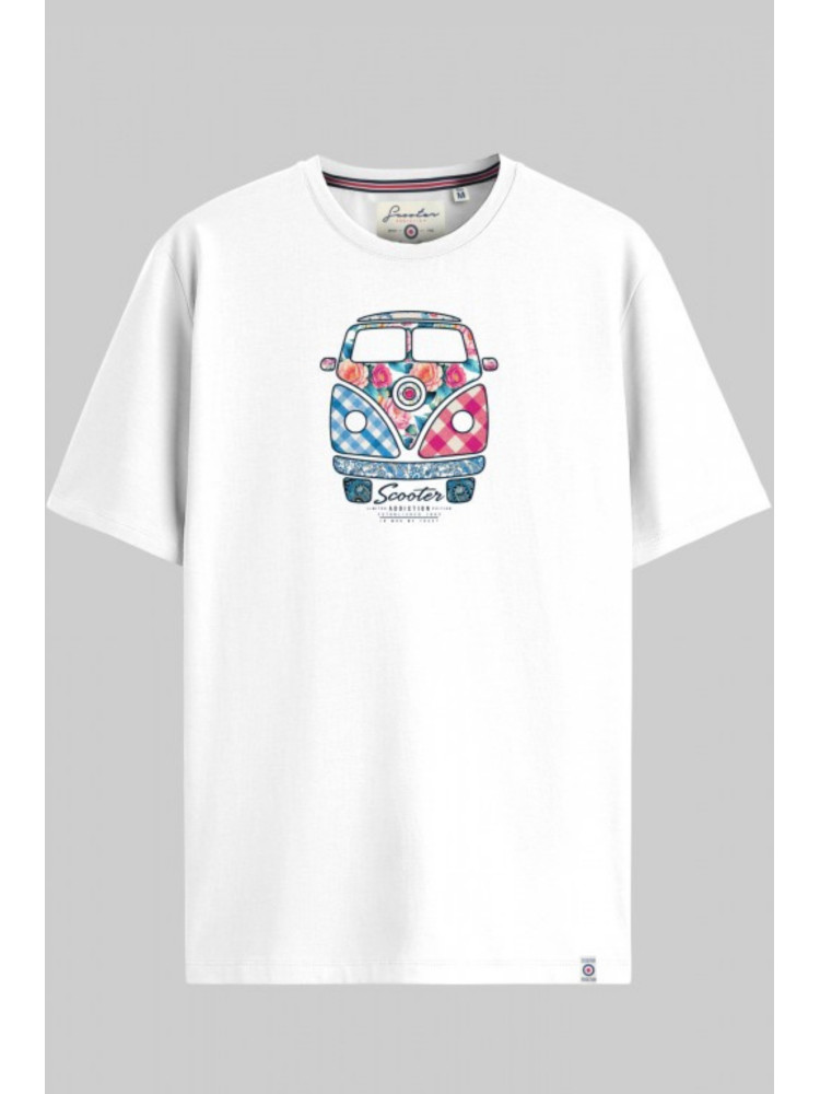 CAMISETA FURGO FLOWERS SCOOTER