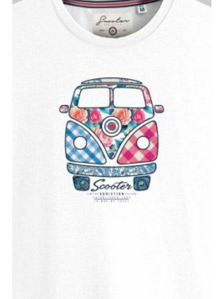 CAMISETA FURGO FLOWERS SCOOTER