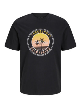 CAMISETA NEGRA PALMERA