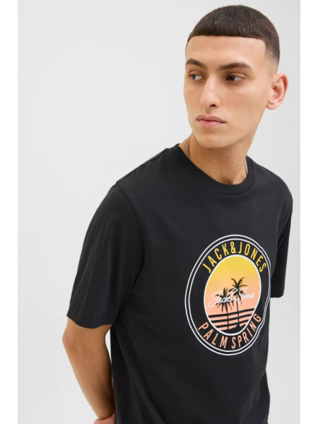 CAMISETA NEGRA PALMERA