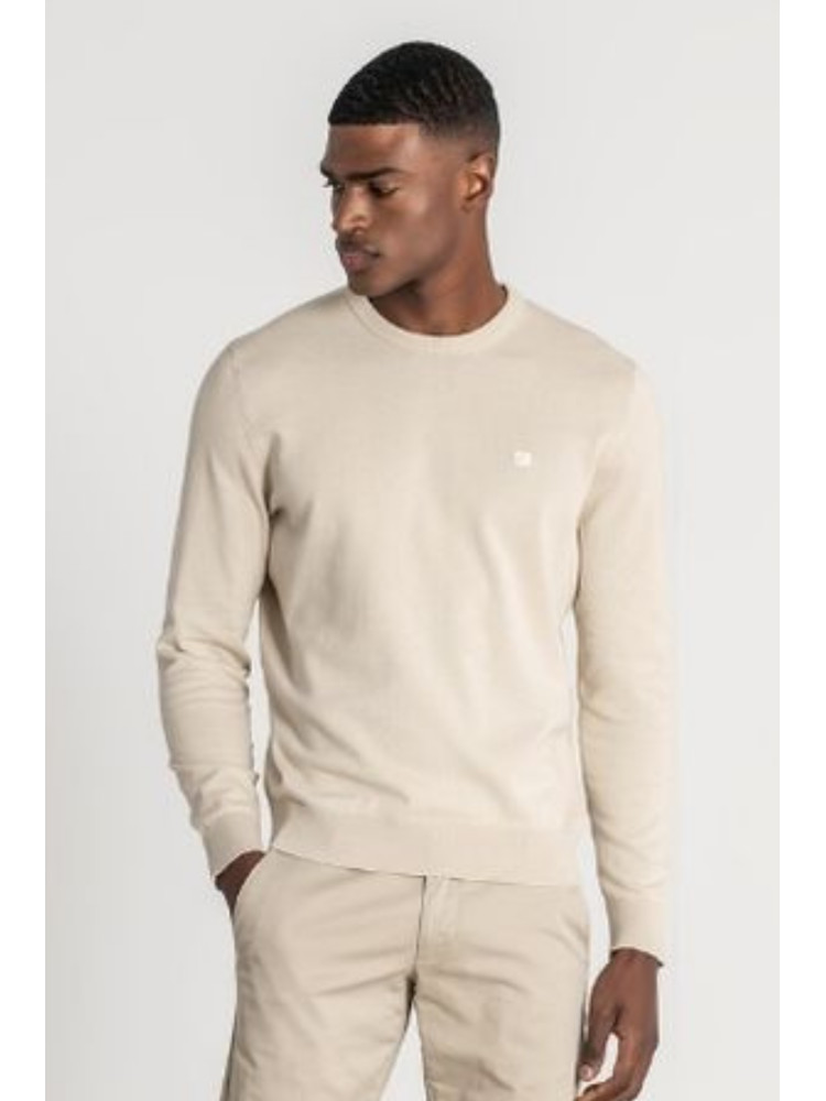 JERSEY BEIGE CUELLO REDONDO