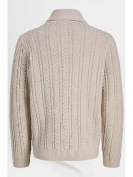 JERSEY PUNTO TRENZADO BEIGE 2