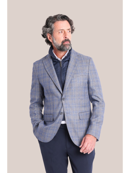 AMERICANA CUADRO AZUL PECHERA