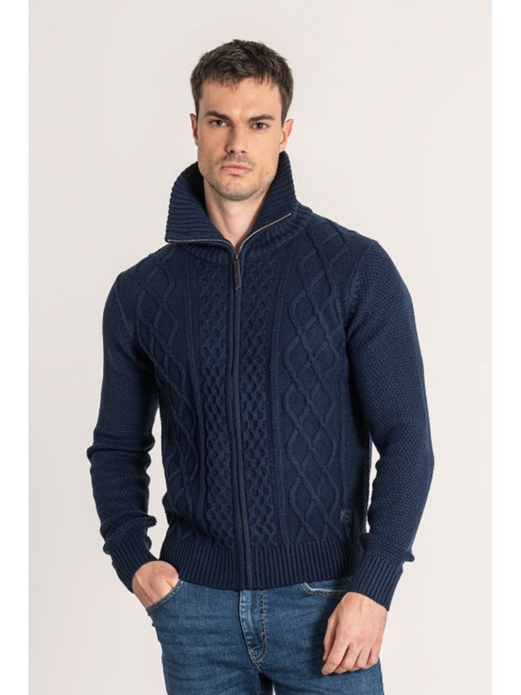 CHAQUETA PUNTO TRENZADO